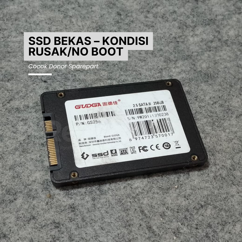 SSD Bekas – Kondisi Rusak/No Boot – Cocok Donor Sparepart