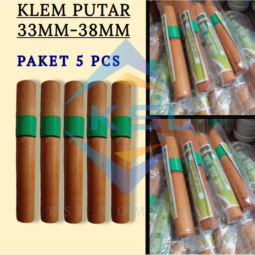 KLEM PUTAR PIPA EGREK SAWIT 33-38MM.PAKET 5PCS