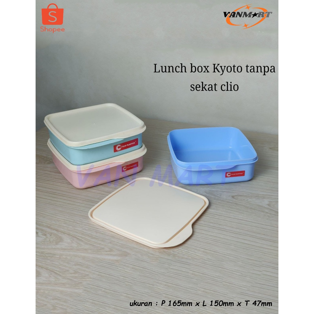 Lunch Box Kyoto Clio Tanpa Sekat BPA Free