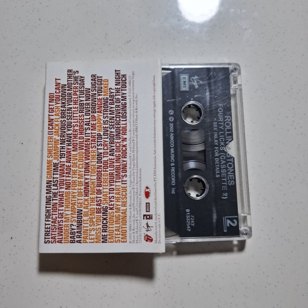 Kaset Pita Rolling Stones - Fourty Licks Second