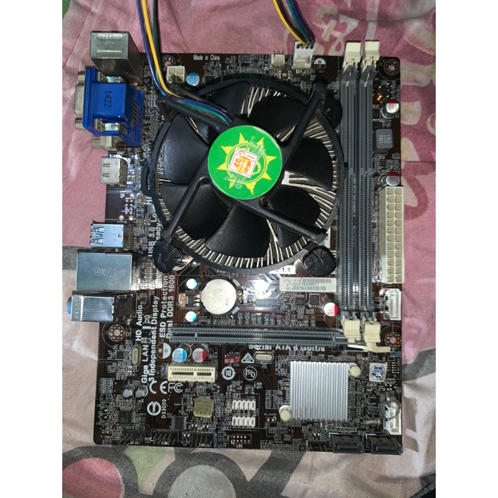 Motherboard ECS H81H3-MV + I5 4590