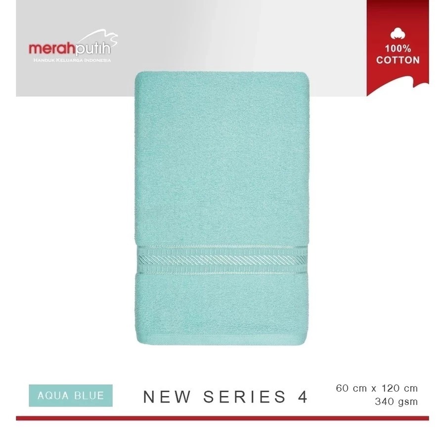 (GROSIR 1LUSIN) Handuk Merah Putih Polos - Ukuran 60 x 120cm || Handuk Mandi || Handuk Dewasa || Han