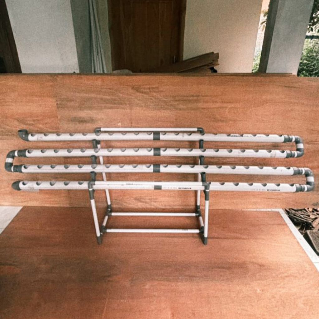 Paket Lengkap Hidroponik Pipa Paralon 80 Lubang Semai