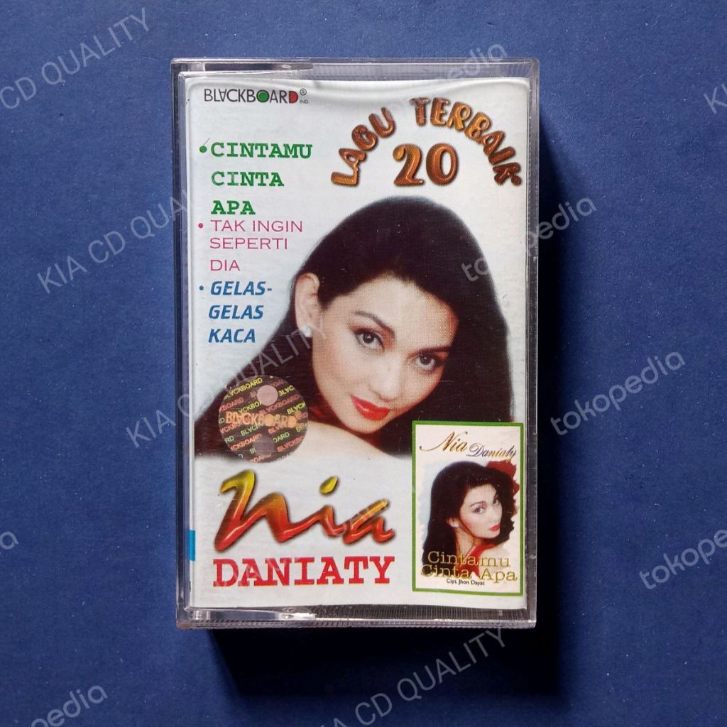Kaset Pita 20 Lagu Terbaik Nia Daniaty Prod BLACKBOARD Ind