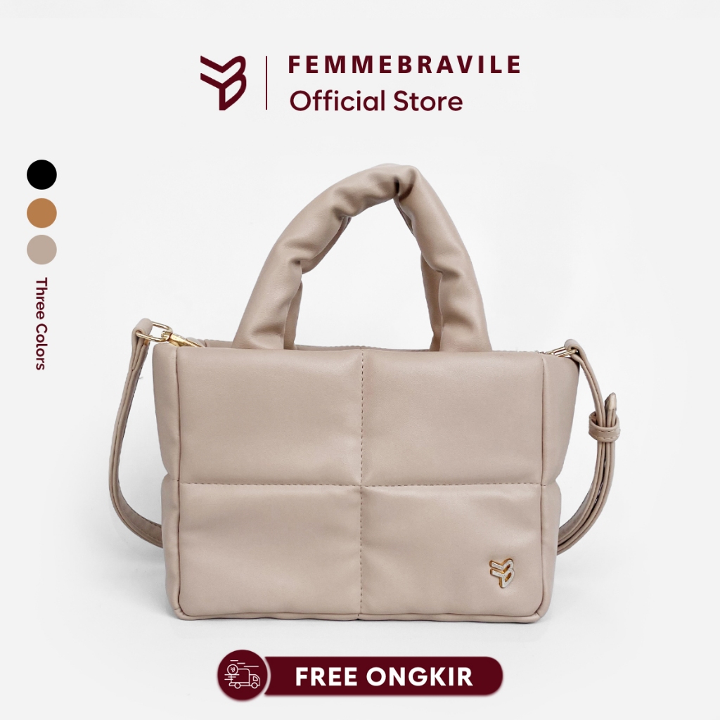 Femmebravile | Tas Selempang Wanita | Sling Bag Wanita - Puffy Bag