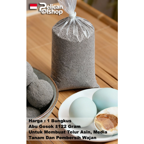 Abu Gosok Premium Berkualitas Untuk Membuat Telur Asin Salted Egg Pembersih Panci Media Tanam