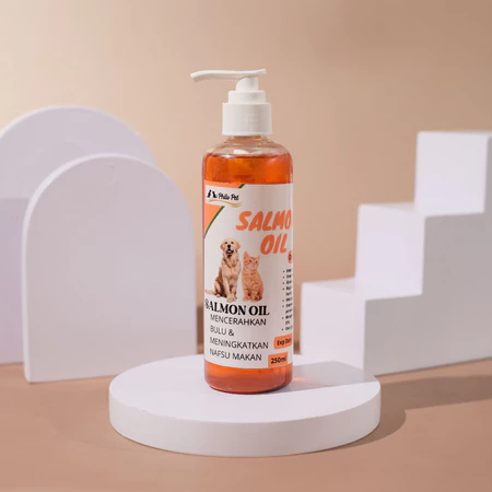 60ml - 250ml - MINYAK IKAN SALMON / SALMON OIL / MINYAK SALMON / MINYAK IKAN / VITAMIN BULU KUCING D