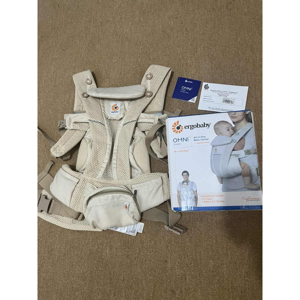 Preloved Baby Carrier Ergobaby Omni Breeze Natural Beige