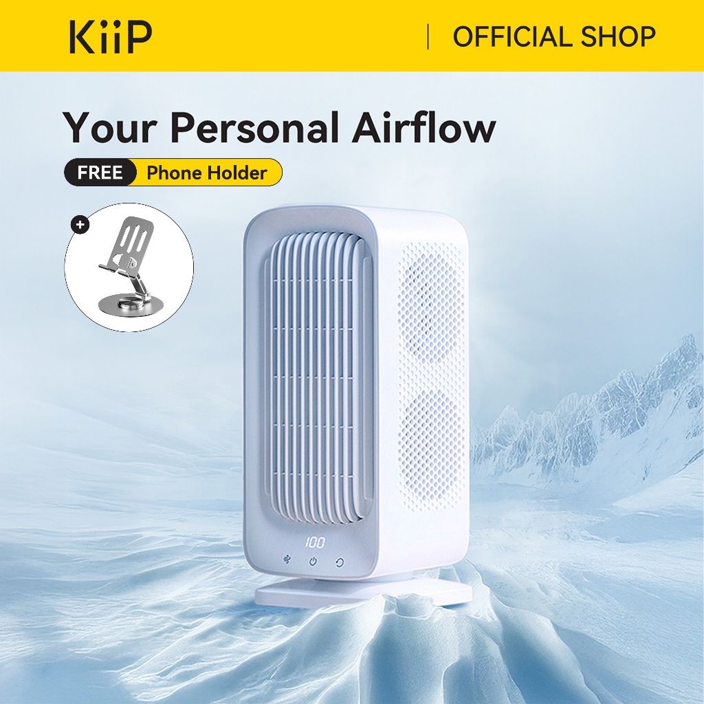 KiiP Wireless Fan04 Air Conditioning Fan AC Portable Kipas Angin Turbo Tanpa Listrik