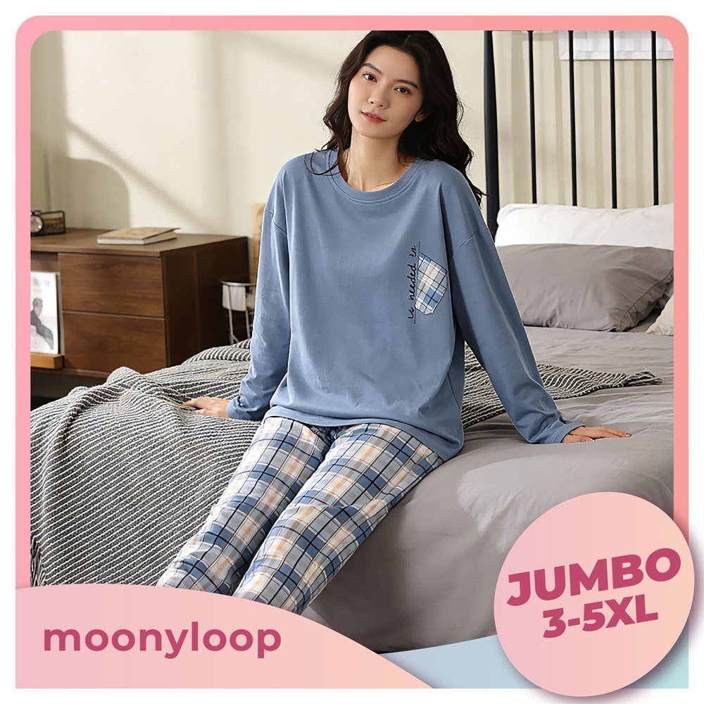 2025 Piyama Jumbo Wanita 5XL Import | Baju Tidur Jumbo 5XL | Piyama Oversize Wanita Dewasa | Baju Ti