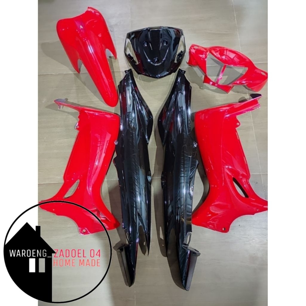 Full Body Halus Suzuki Smash New Merah Hitam
