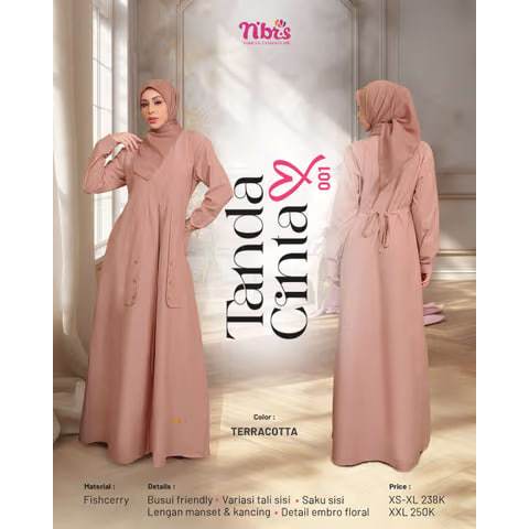 Gamis nibras promo ori tanda cinta 001