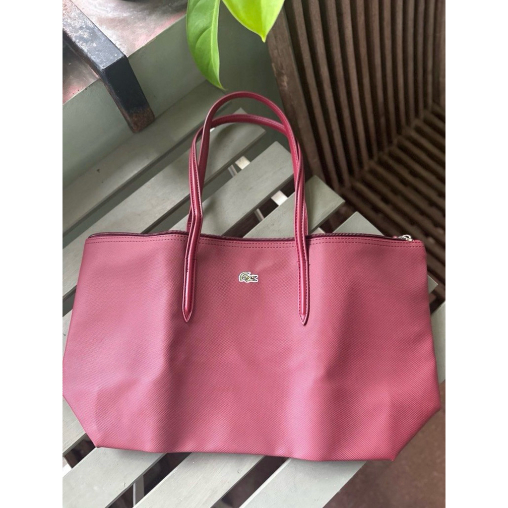 lacoste tote bag preloved