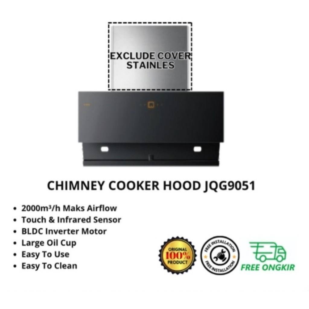Fotile Cooker Hood Chimney JQG9051/JQG-9051/JQG 9051