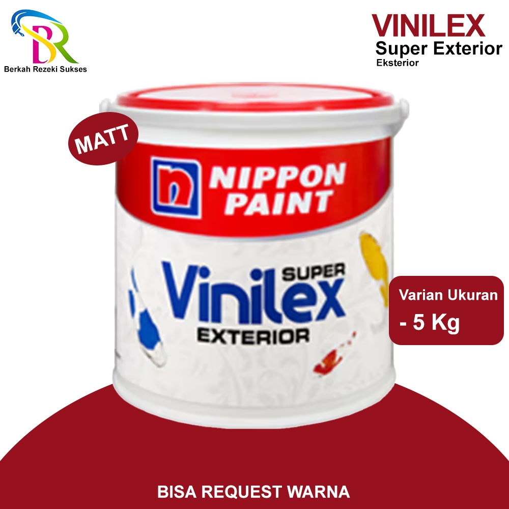 CAT TEMBOK NIPPON VINILEX SUPER EXTERIOR UKURAN 5KG, NIPPON EXTERIOR