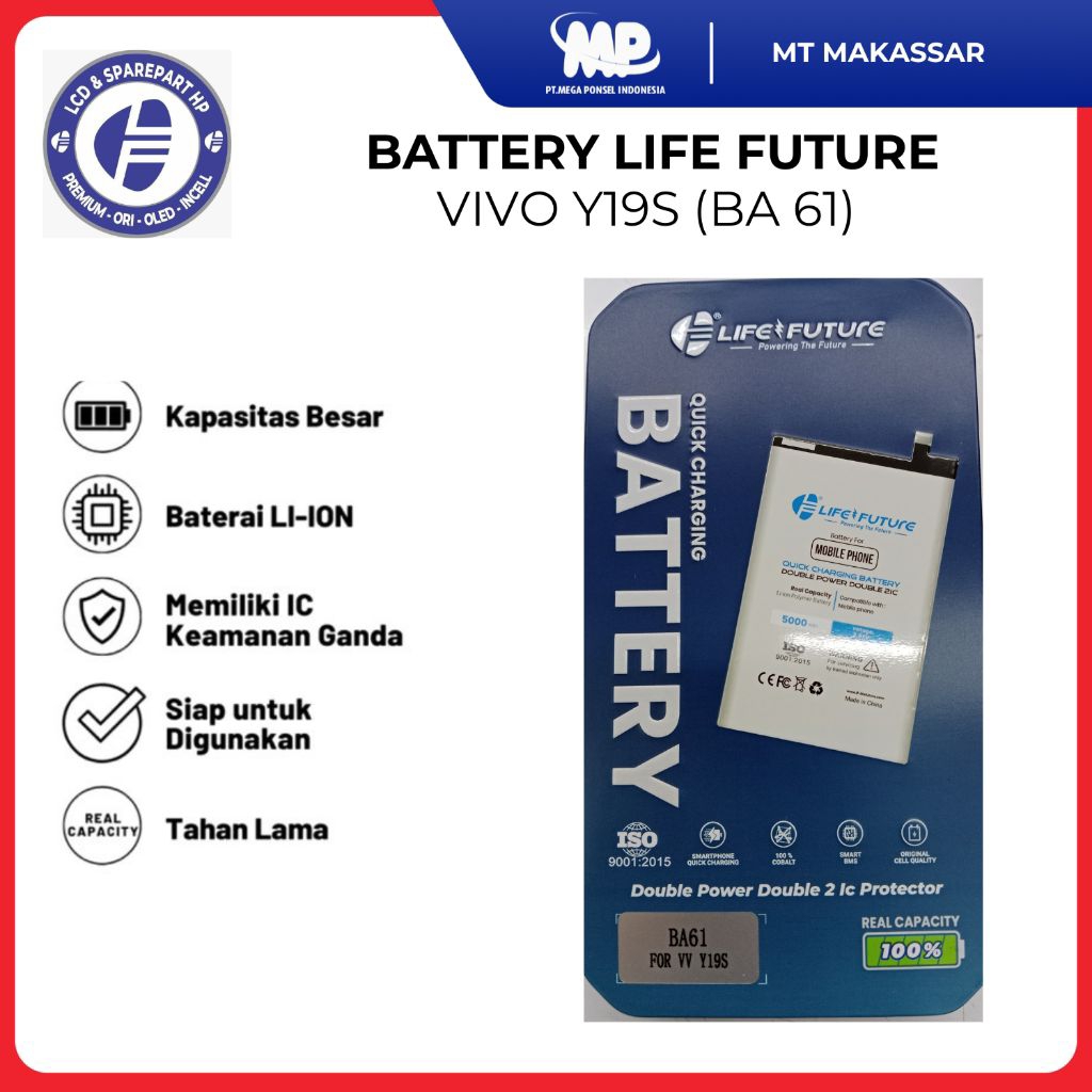 BATTERY LIFE FUTURE VIVO Y19S (BA61)
