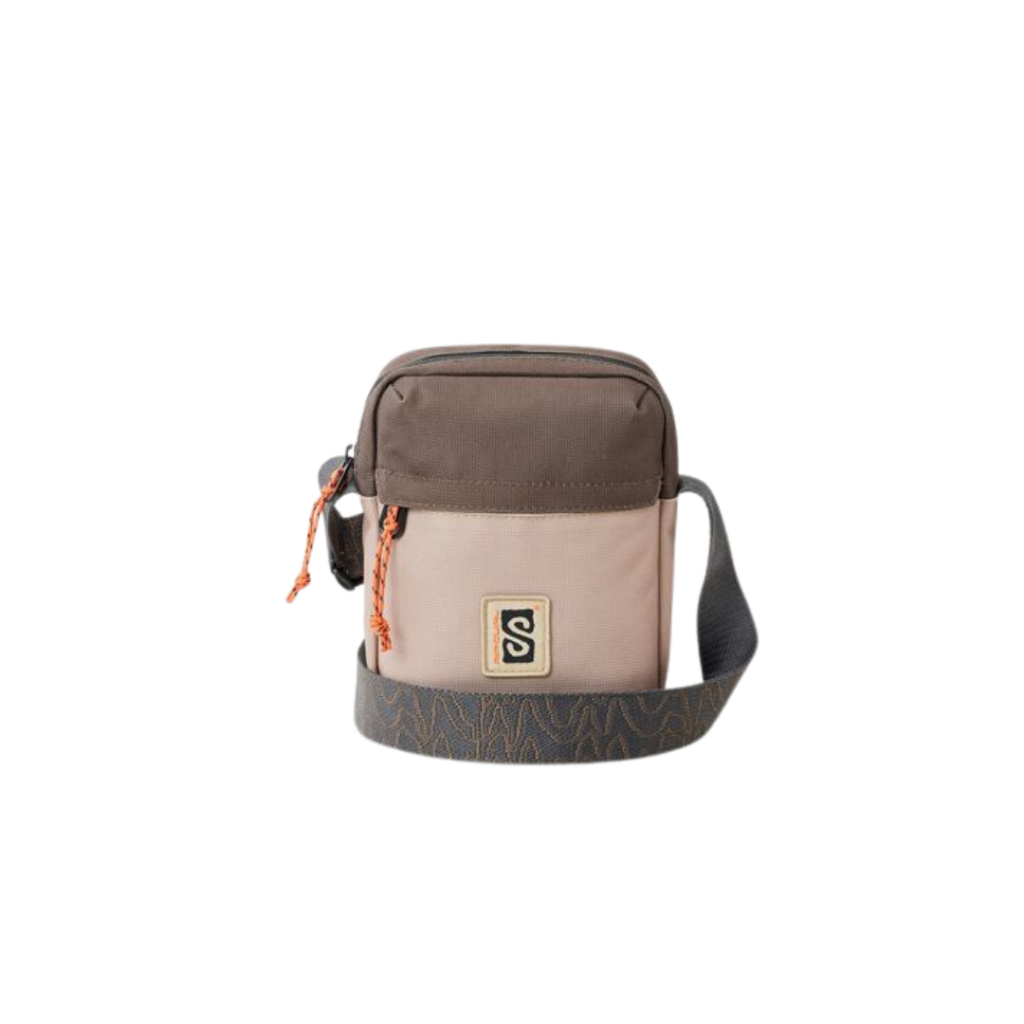 Rip Curl Tas Selempang Original Search Slim Pouch - Sand Dune, Desain Slim, Warna Netral, Bahan Poly