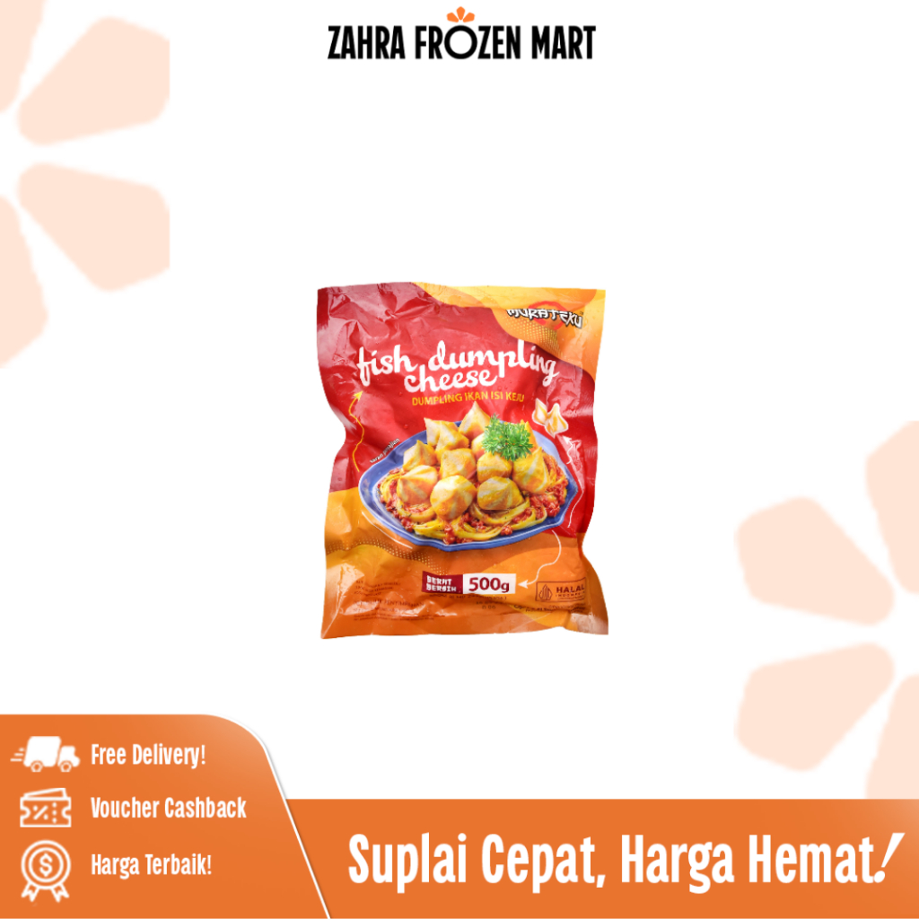 Bernardi Dumpling Ikan Isi Keju 500gr - Zahra Frozen Mart