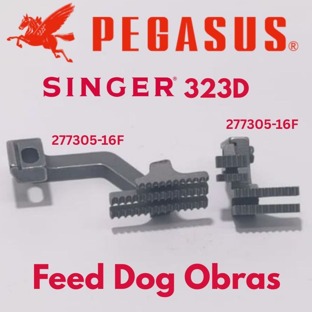 277305-16F - 277303-16F Gigi / Feed Dog Benang 4 Mesin Jahit Obras PEGASUS EX / SINGER 323D
