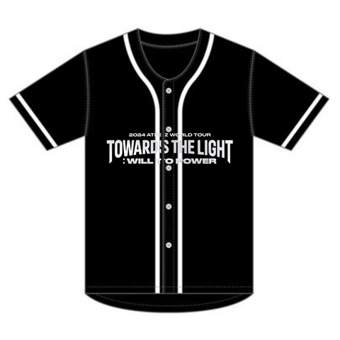 Baju jersey baseball eteez kpop korea atasan sport softball  hitam