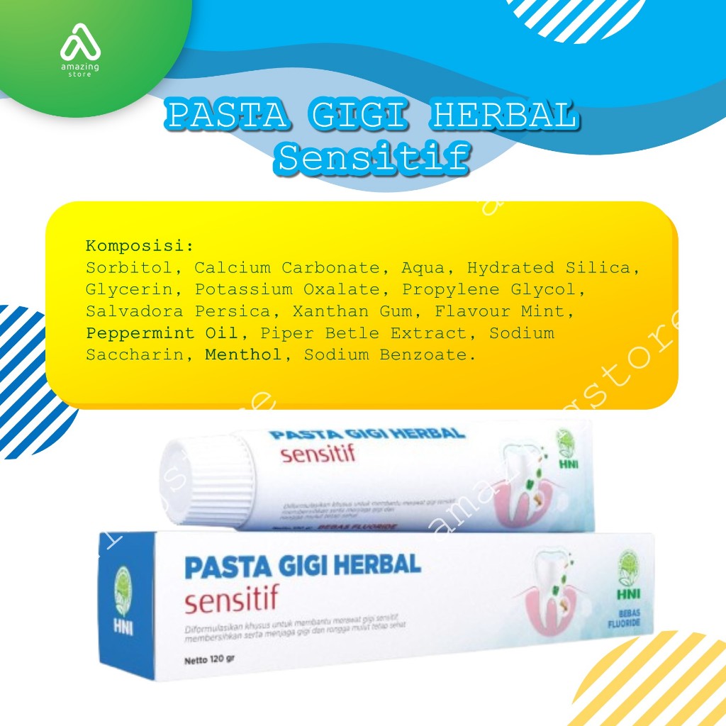HNI - HPAI | Pasta Gigi Herbal Sensitif / Pasta Gigi Herbal HPAI