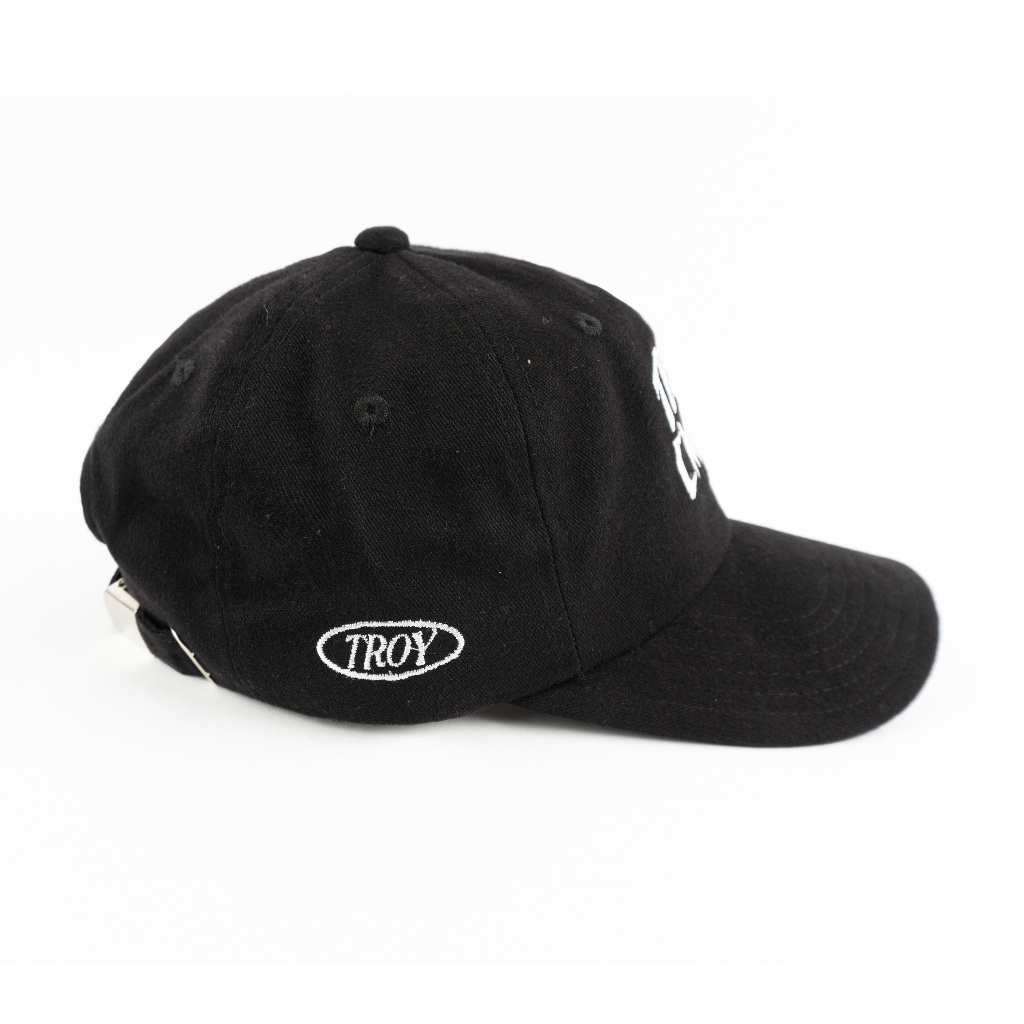 [Free Box] Troy Company Baseball Polo Cap Black Primitive - Topi Polo Baseball Hitam BC 3460