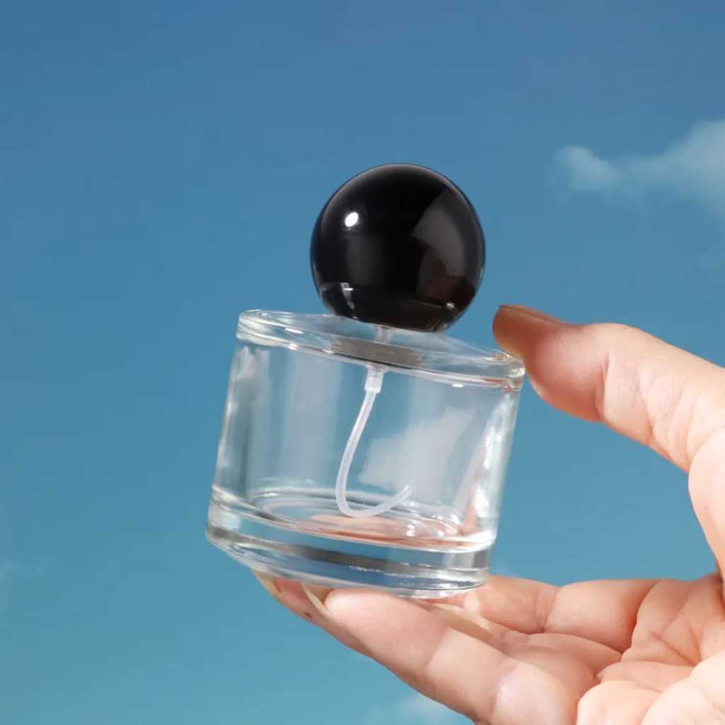 [ 50 ML ] BOTOL PARFUM KOSONG BYREDO 50 ML SEMIPRESS TUTUP BULAT HITAM  UNTUK MINYAK WANGI BEST SELL