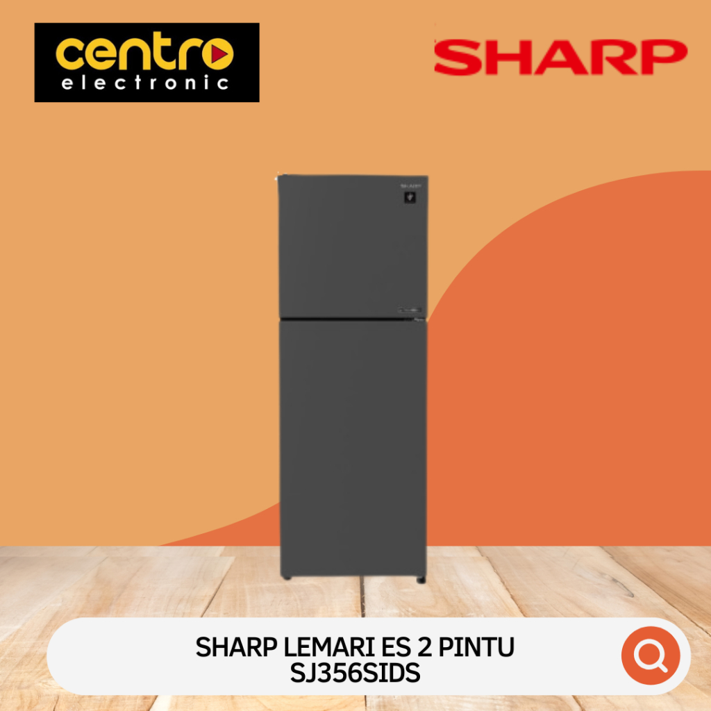 SHARP LEMARI ES 2 PINTU J-TECH INVERTER SJ356SIDS