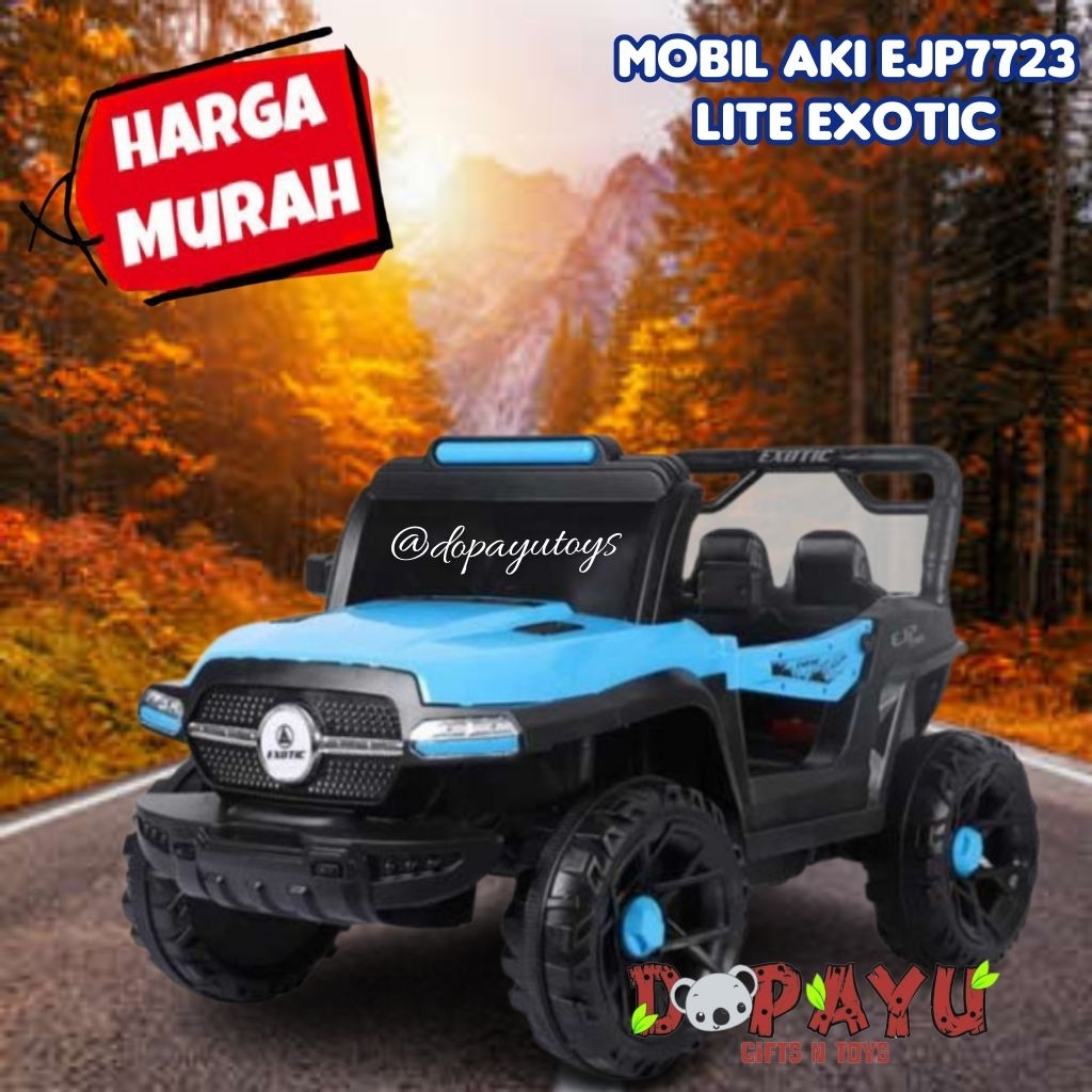 MAINAN MOBIL AKI JEEP LANDER EXOTIC EJP7723 EJP-7723 AYUN DAN DOUBLE DINAMO