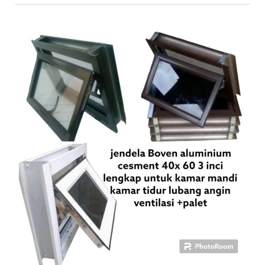 Boven jendela alumunium