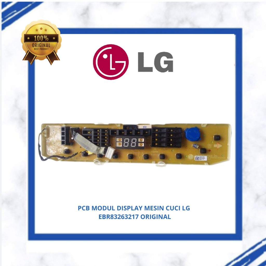 PCB MODUL DISPLAY MESIN CUCI LG EBR83263217 T2108VSPM1 ORIGINAL