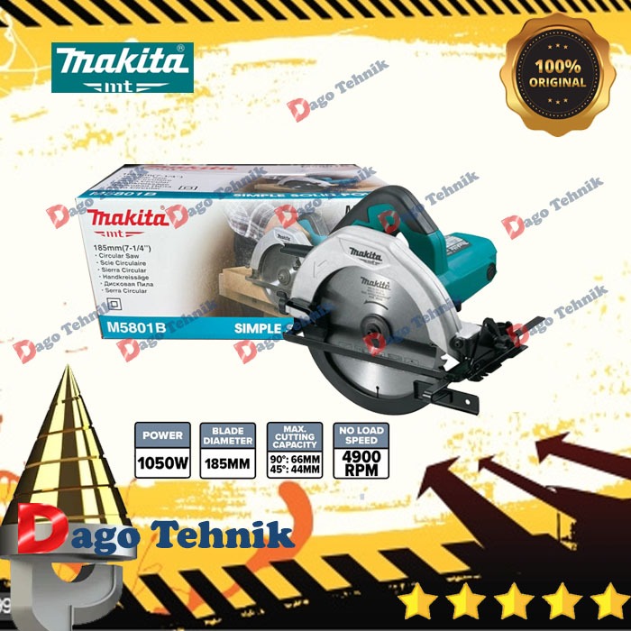 MAKITA mesin circular saw 7 inch M5801b pemotong kayu