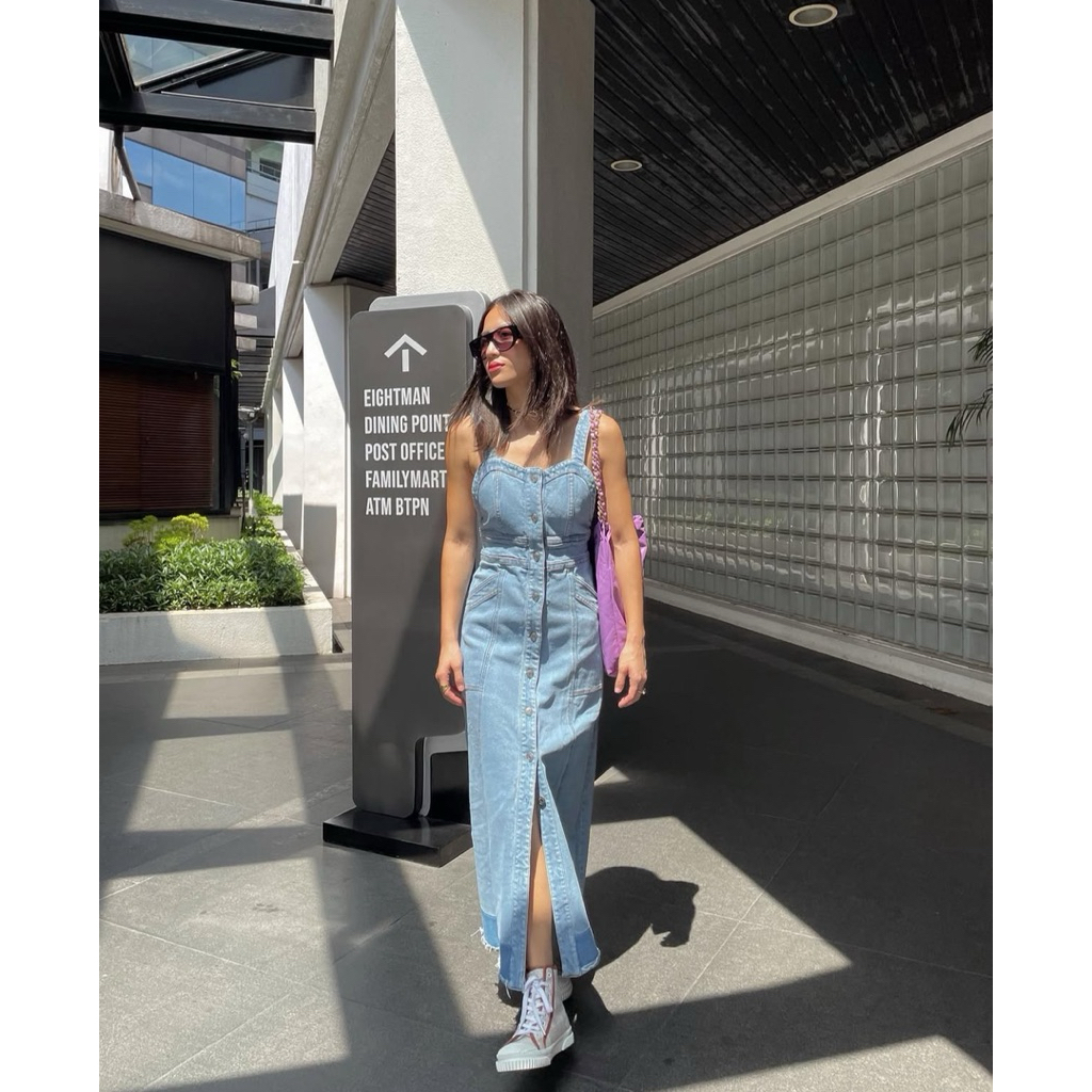 MAGALI PASCAL - Overall Denim Dress Size S