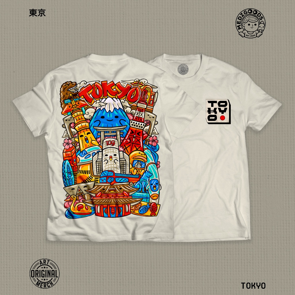 Tokyo T-Shirt Regular/Oversized - Original Art - Japan Shirt - Japan Gift - Japan Trip Souvenir - Ja