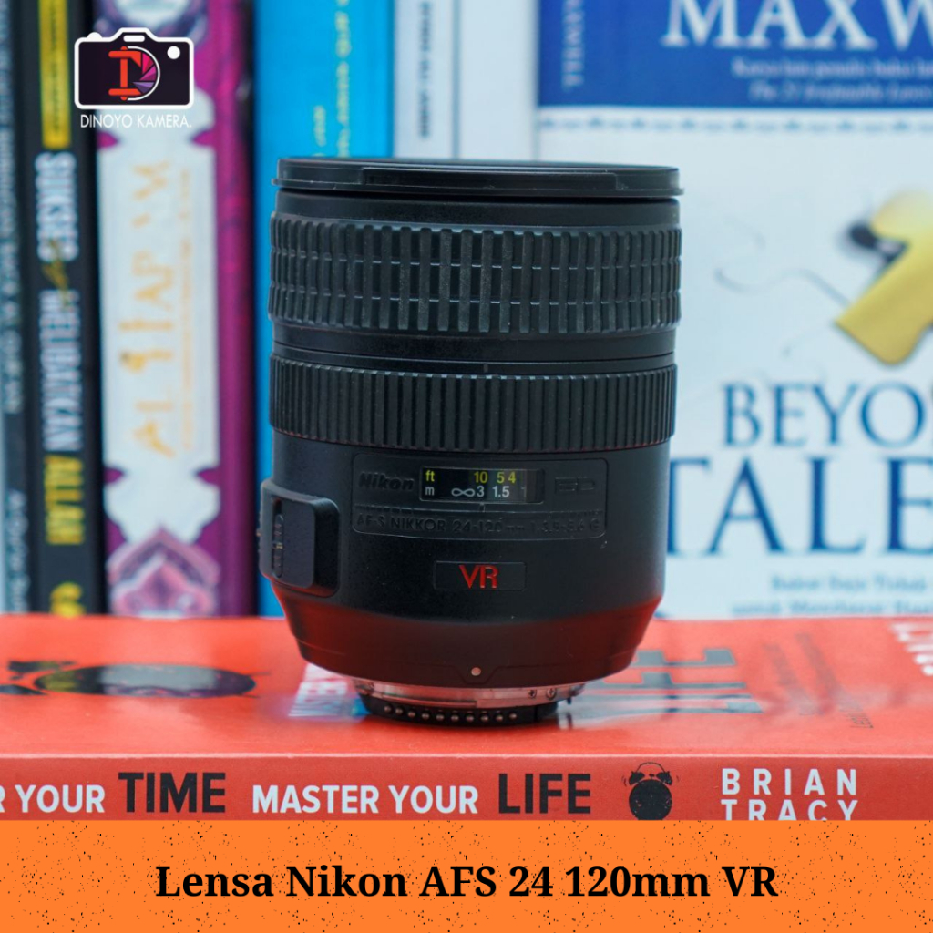 Lensa Nikon 24 120mm VR Kondisi baik