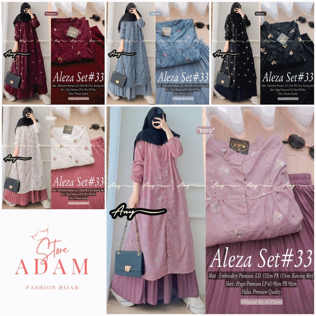[[ READY TERBARU SET ROK ANY ]] ALEZA + AYEZA + IRISA + CHENA + LATIFA + DILFA + SERINA + AYUDIA SET