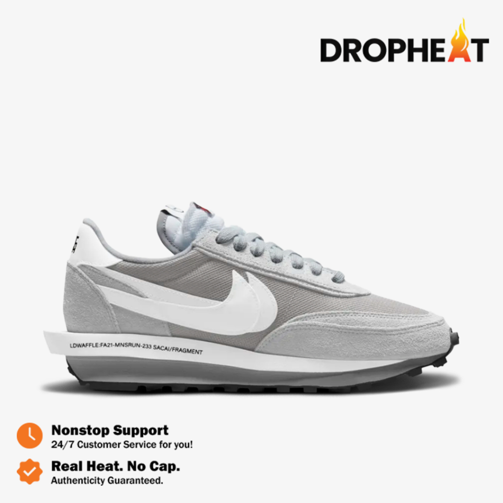 Nike LD Waffle SF Sacai Fragment Design Grey Light White Black