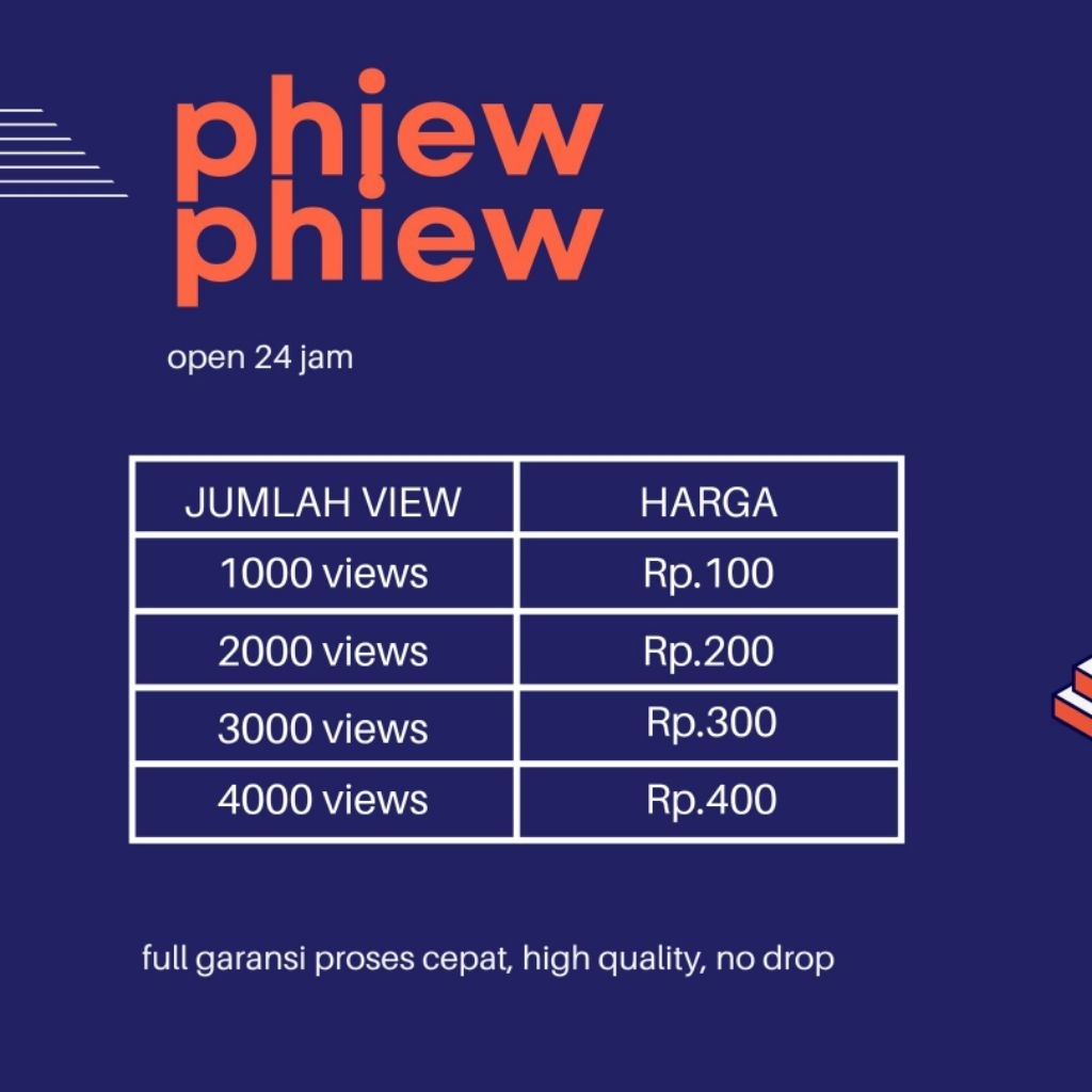 PHIEW PHIEW - TikTok View Real Permanent Mix No Drop Viewers Bergaransi