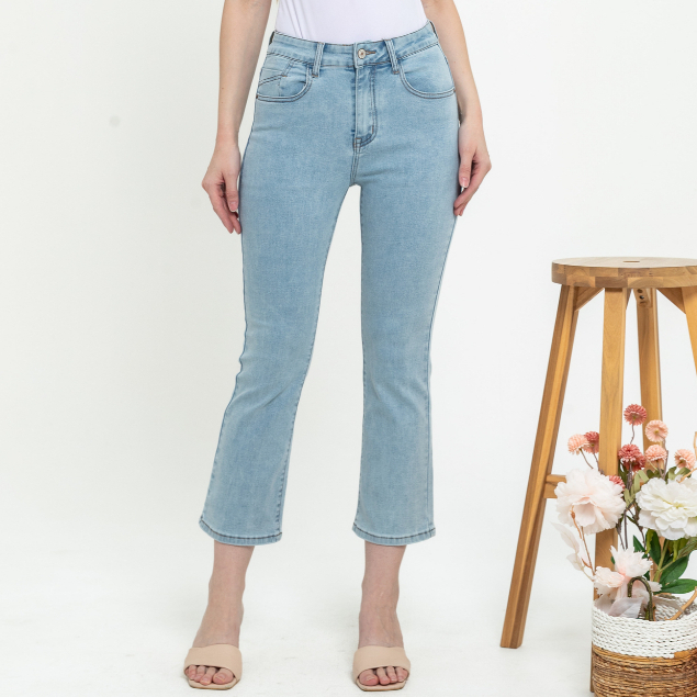 2023 Jeans - Celana Wanita Jeans Cutbray 7/8 C161 (CAP)
