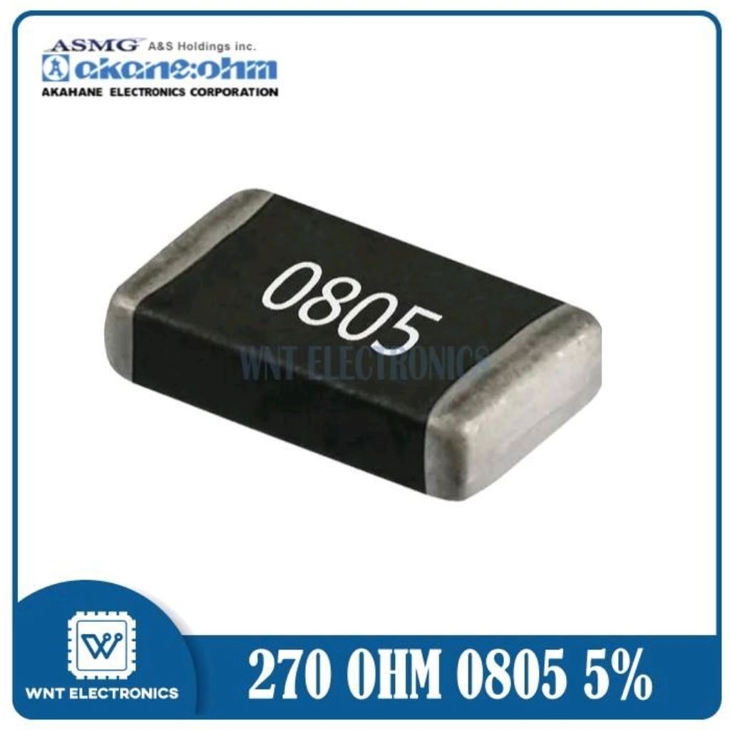 10pcs Resistor 270 ohm 270R 0805 SMD 5% SMT 2012 Akane ohm