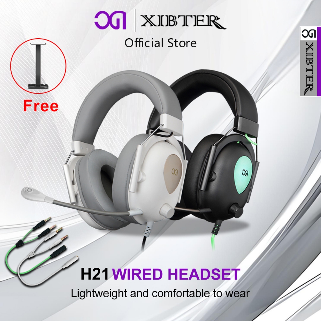 XIBTER H21 Headset gaming Surround 7.1 Headphone kabel henset bando PC/Mobile Pengiriman gratis bass