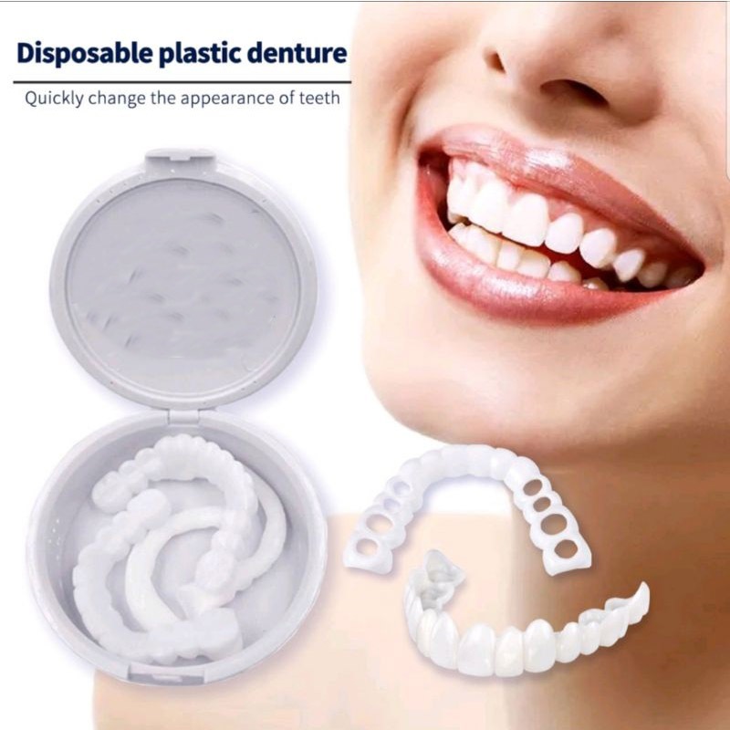 Gigi Palsu 1 Set Sepasang Atas Bawah