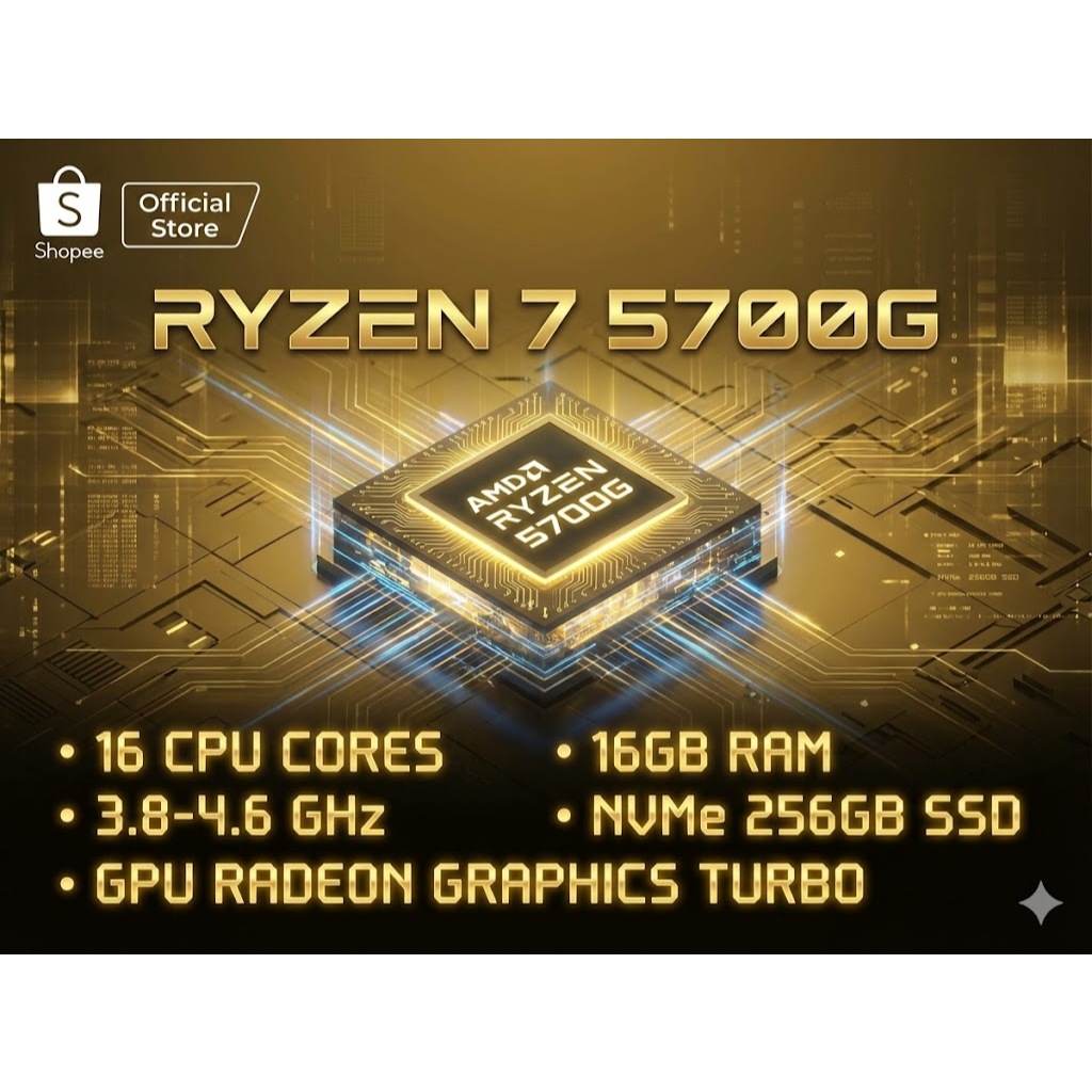 RDP GPU Ryzen 7 5700G | Workstation Virtual | NVMe SSD | Full Access