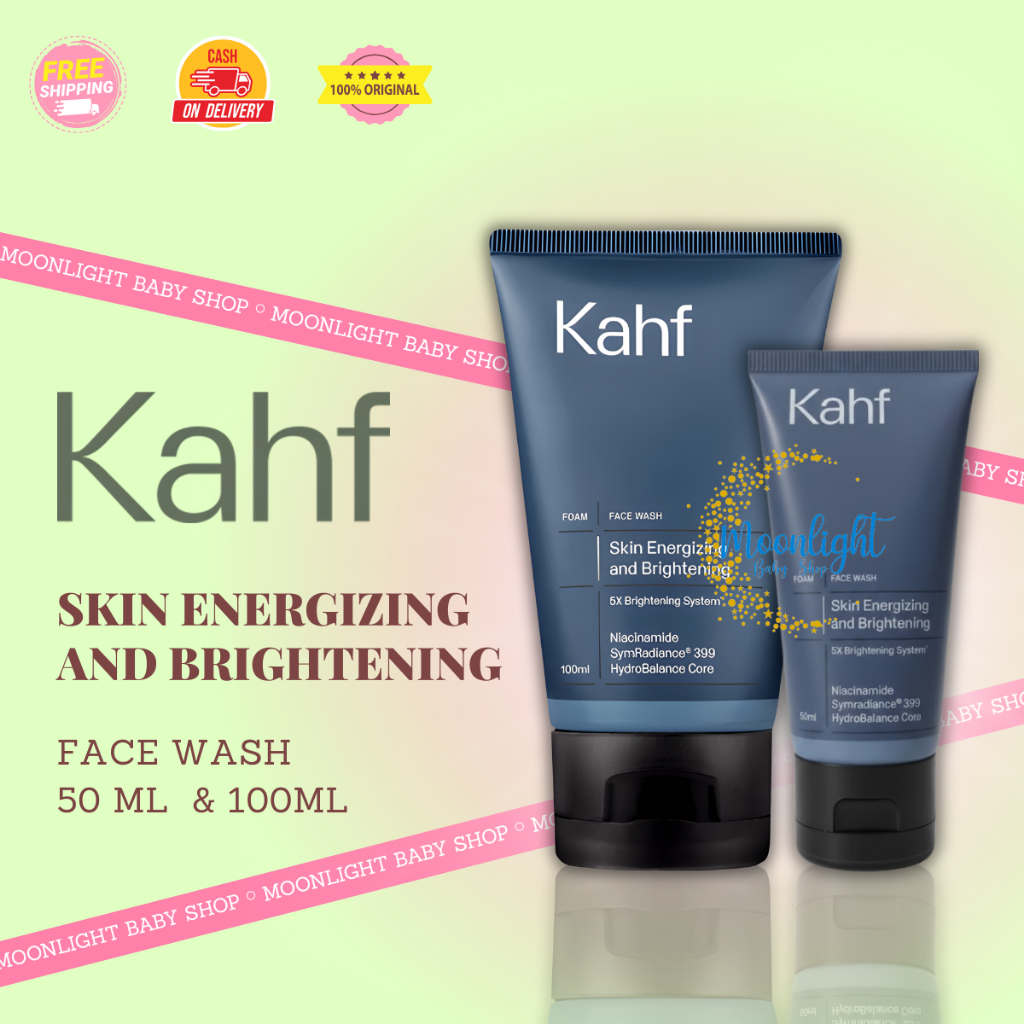 Kahf Skin Energizing & Brightening Face Wash 100ml | 50ml | Sabun Wajah Pria