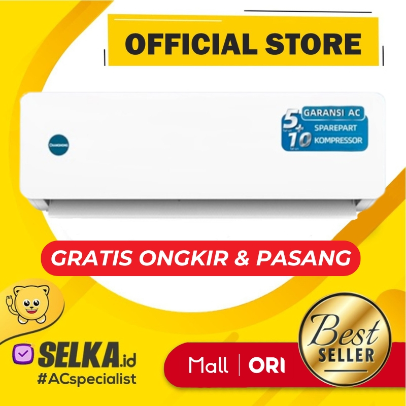 AC CHANGHONG CSC-5NVB4 + PASANG AC SPLIT 1/2 PK STANDARD