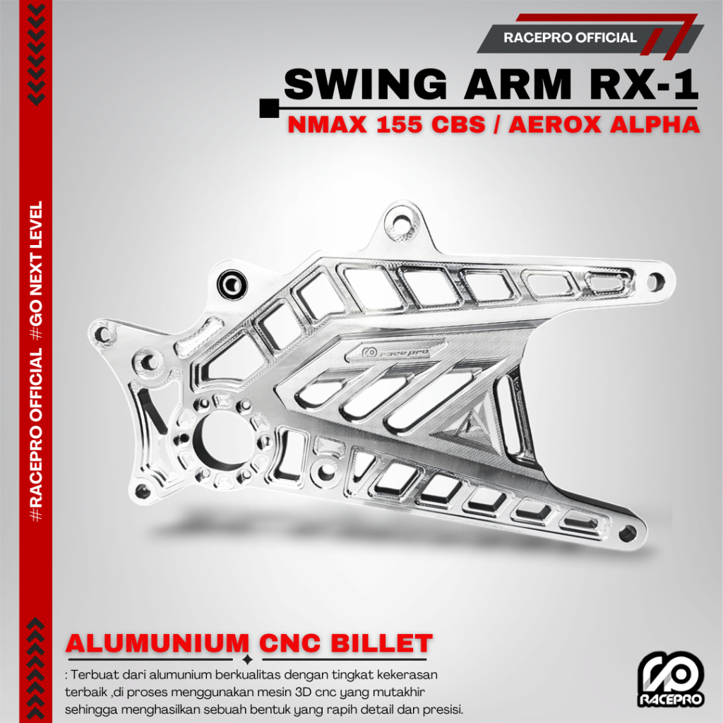 Swing arm RACEPRO Nmax 155 New/Neo Aerox ALPHA (CBS) Swing Arm racepro RX-1 Racepo Swing Arm Aerox
