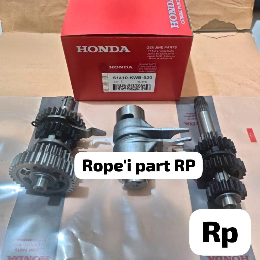 gir gear Gigi rasio mesin+garpu capit udang kwb Honda Revo absolut 110 Blade new old