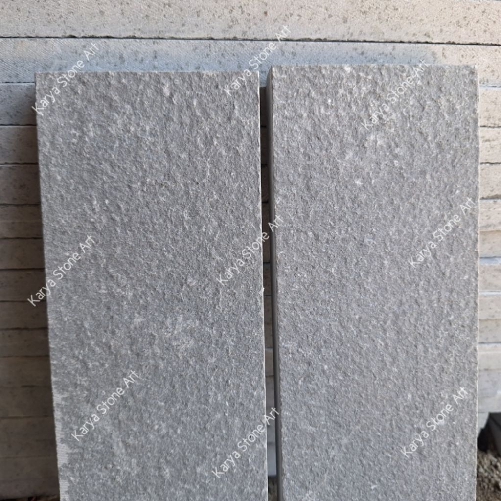 Batu Alam Andesit Brush 10x40 | Andesit Abu2 Tulungagung | Batu Granit Outdoor