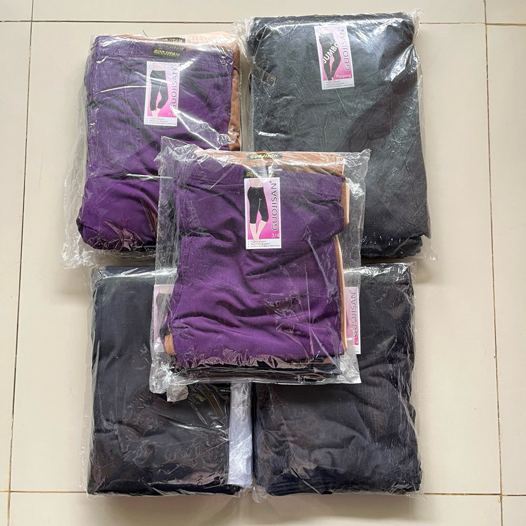 GROSIR 1/2 ls (6pcs)Legging Guojisan/ Legging Elastis