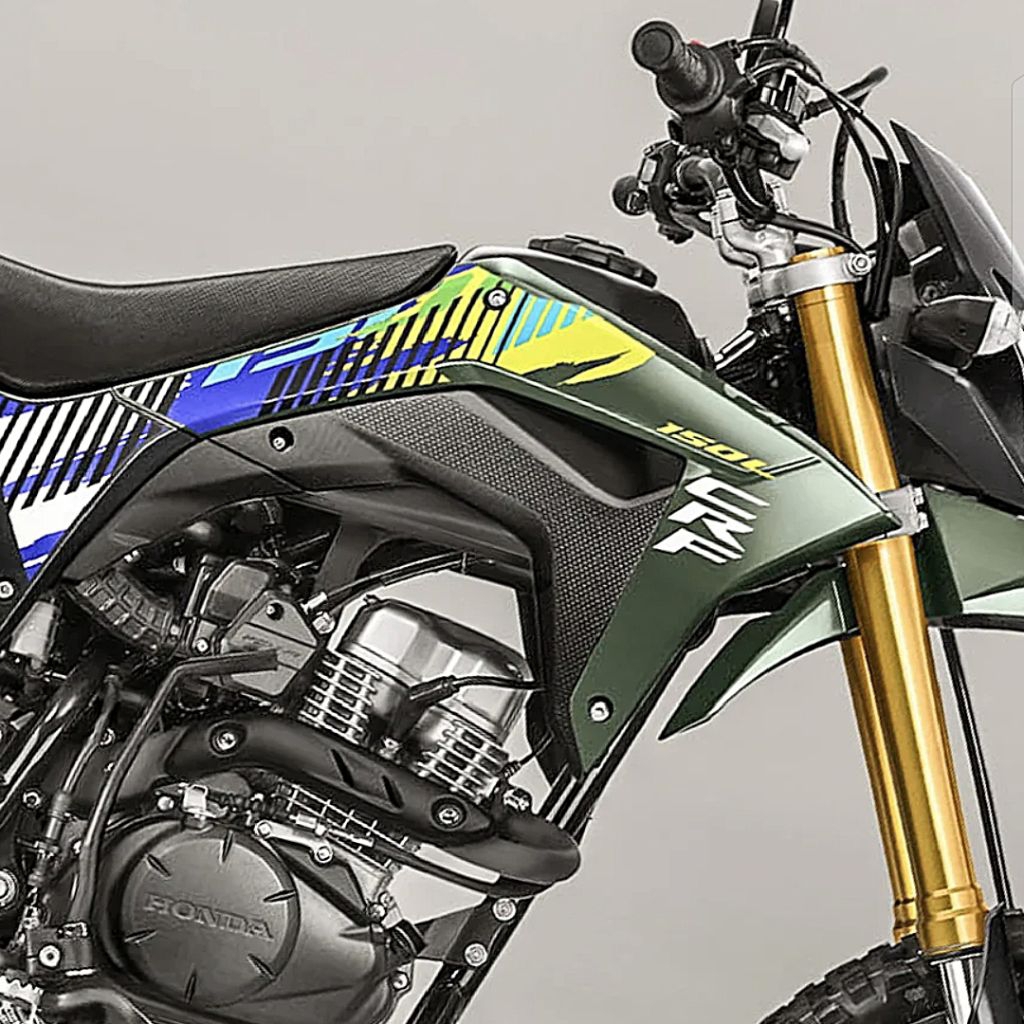 Striping Lis Honda CRF 150L 2025 Hijau Army Sticker Lis Decal Standar Original Honda CRF 2025 150L